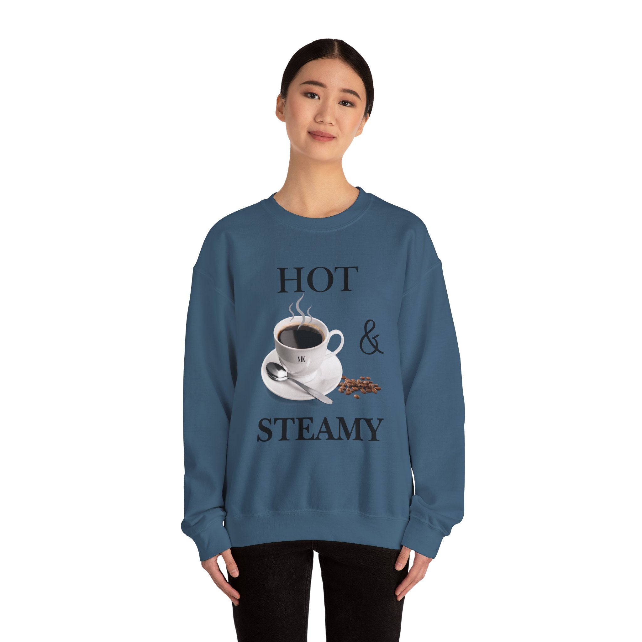Hot and Steamy Cofee Unisex Heavy Blend™ Crewneck Sweatshirt